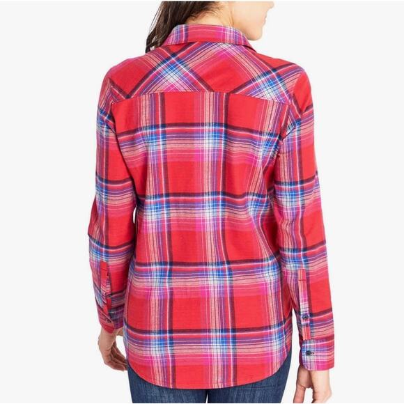 Orvis Women's Button Down Collared Long Sleeve Plaid Flannel Shirt - Size S -GUC - Picture 2 of 15